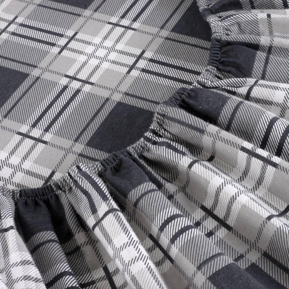 Kathy Ireland 100% Turkish Cotton Flannel Eden Plaid Sheet Set