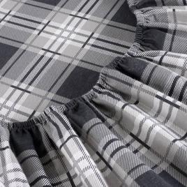 Kathy Ireland 100% Turkish Cotton Flannel Eden Plaid Sheet Set