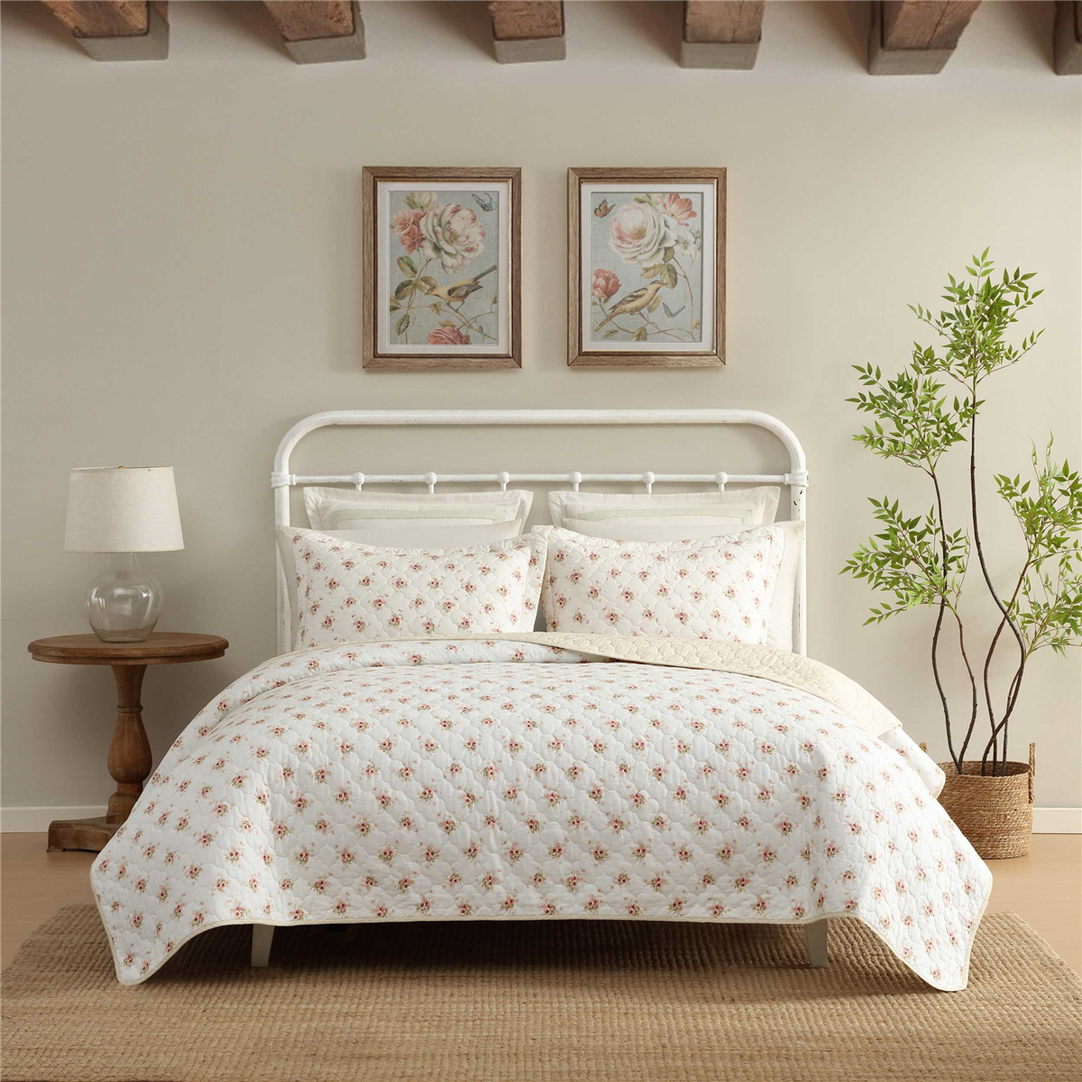 Laura Ashley Dorrie Reversible Qulit Set