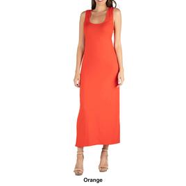 Womens 24/7 Comfort Apparel Scoop Neck Maxi Dress