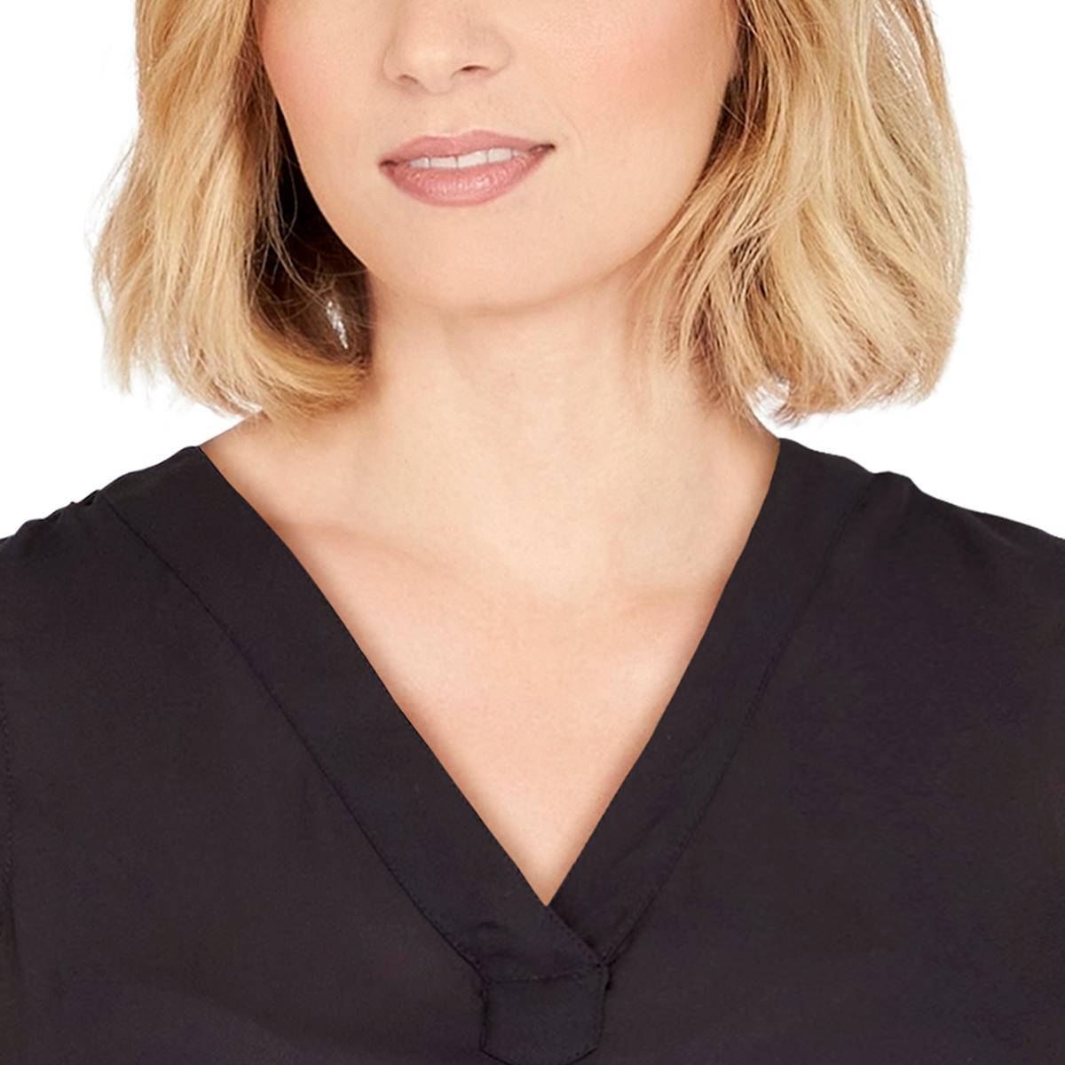 Womens Emaline Essentials  V-Neck Georgette Blouse