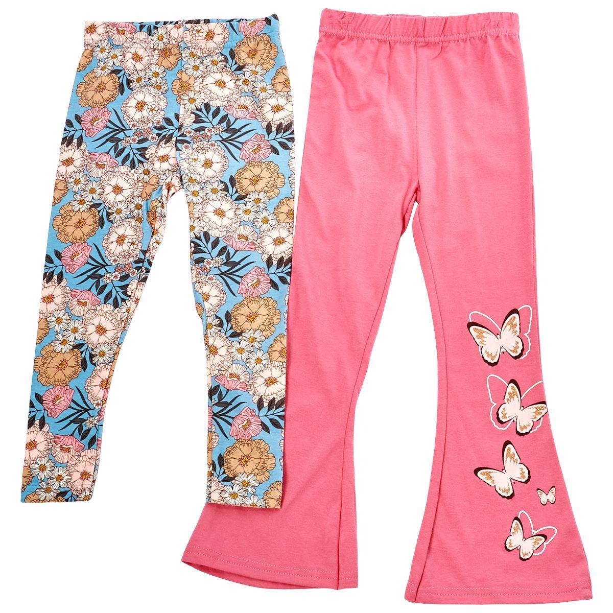 Toddler Girl Limited Too 2pk. Butterfly & Flowers Leggings
