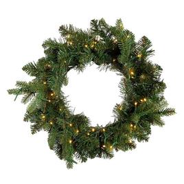Kurt S. Adler 18in. Prelit Warm White LED Noble Fir Wreath