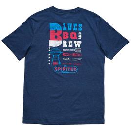 Mens Chaps Blues BBQ Short Sleeve Tee - Ensign Blue