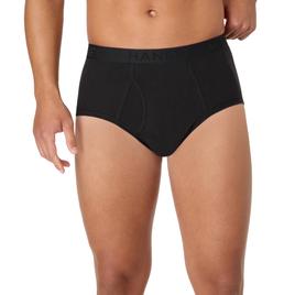 Mens Hanes Ultimate(R) 4pk. Briefs - Black/Grey