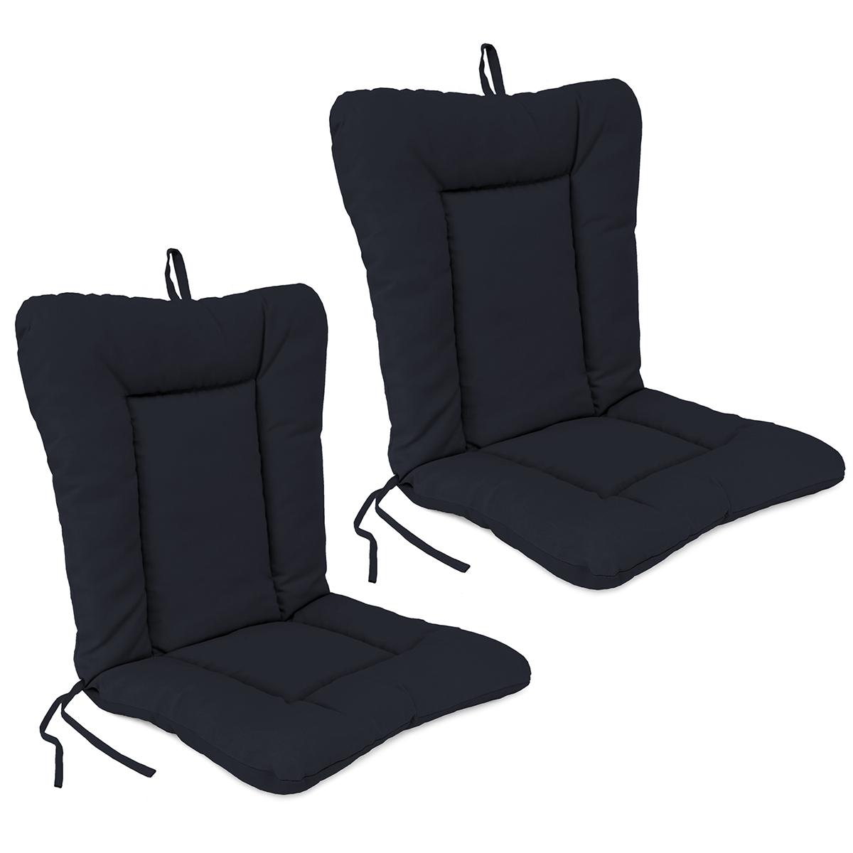 Jordan Manufacturing Set of 2 Navy Outdoor Dining Chair Cushions