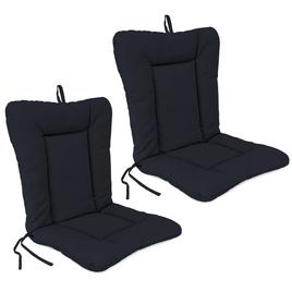 Jordan Manufacturing Set of 2 Navy Outdoor Dining Chair Cushions