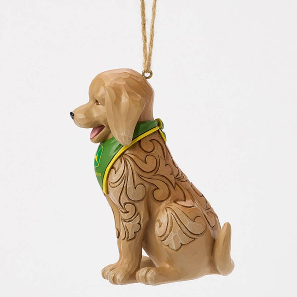 Jim Shore Heartwood Creek Dog Wearing Bandana Christmas Ornament