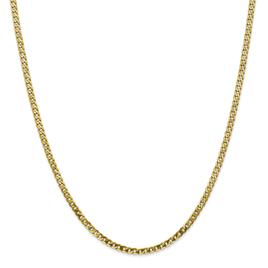 Unisex Gold Classics(tm) 10kt. 2.9mm 16in. Beveled Chain Necklace