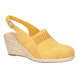 Womens Easy Street Aloha Espadrille Wedges Heels