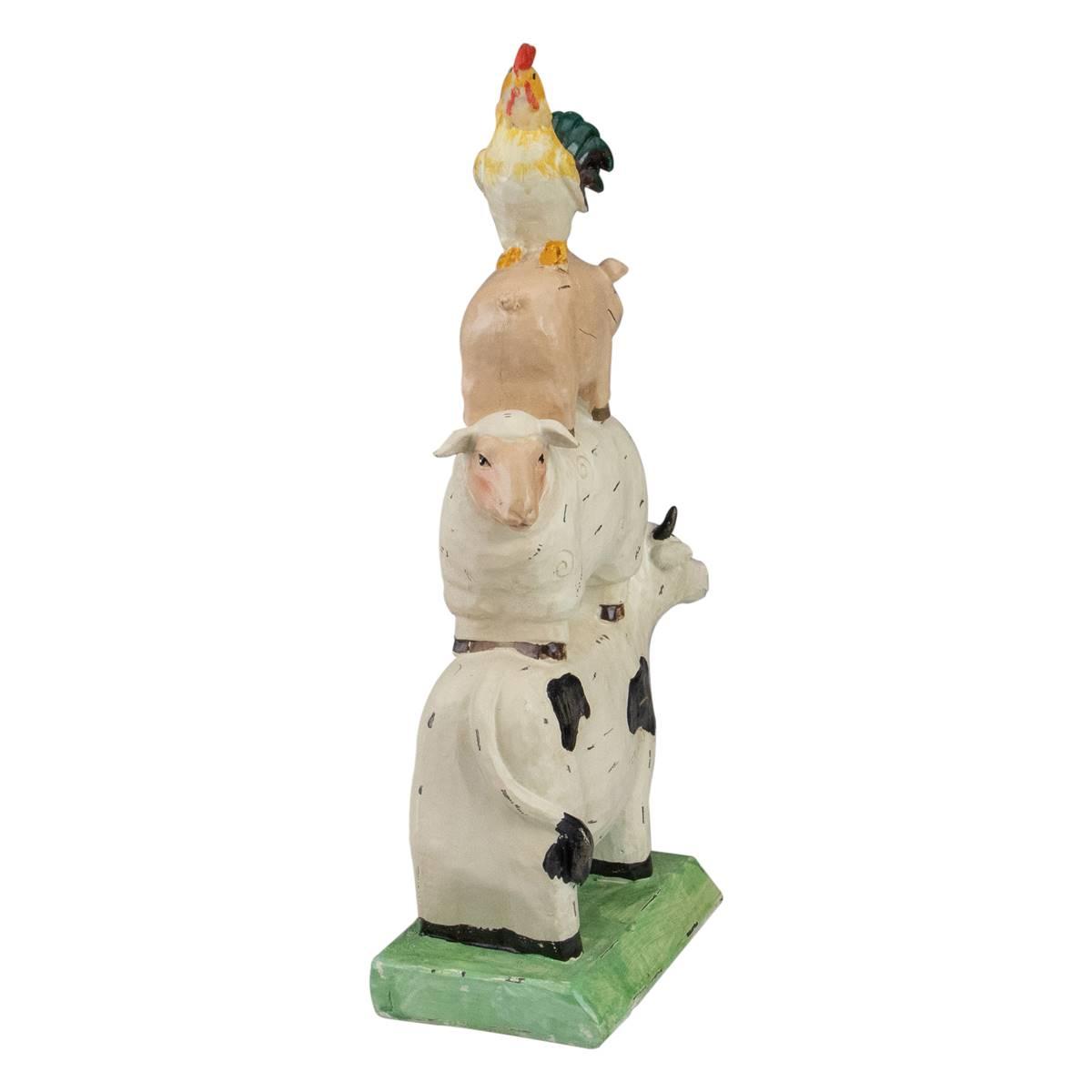 Northlight Seasonal 11.5in. Stacked Farm Animals Garden Statue