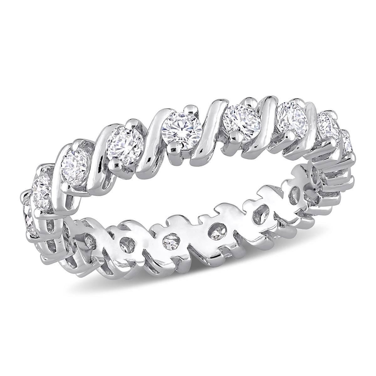 Gemstone Classics(tm) 1kt. Dew Moissanite Eternity Band