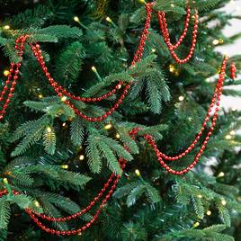 Northlight Seasonal Faceted Red Beaded Christmas Garland