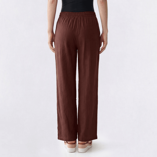 Juniors Hunter & Brown Elastic Waist Drawstring Wide Leg Pants