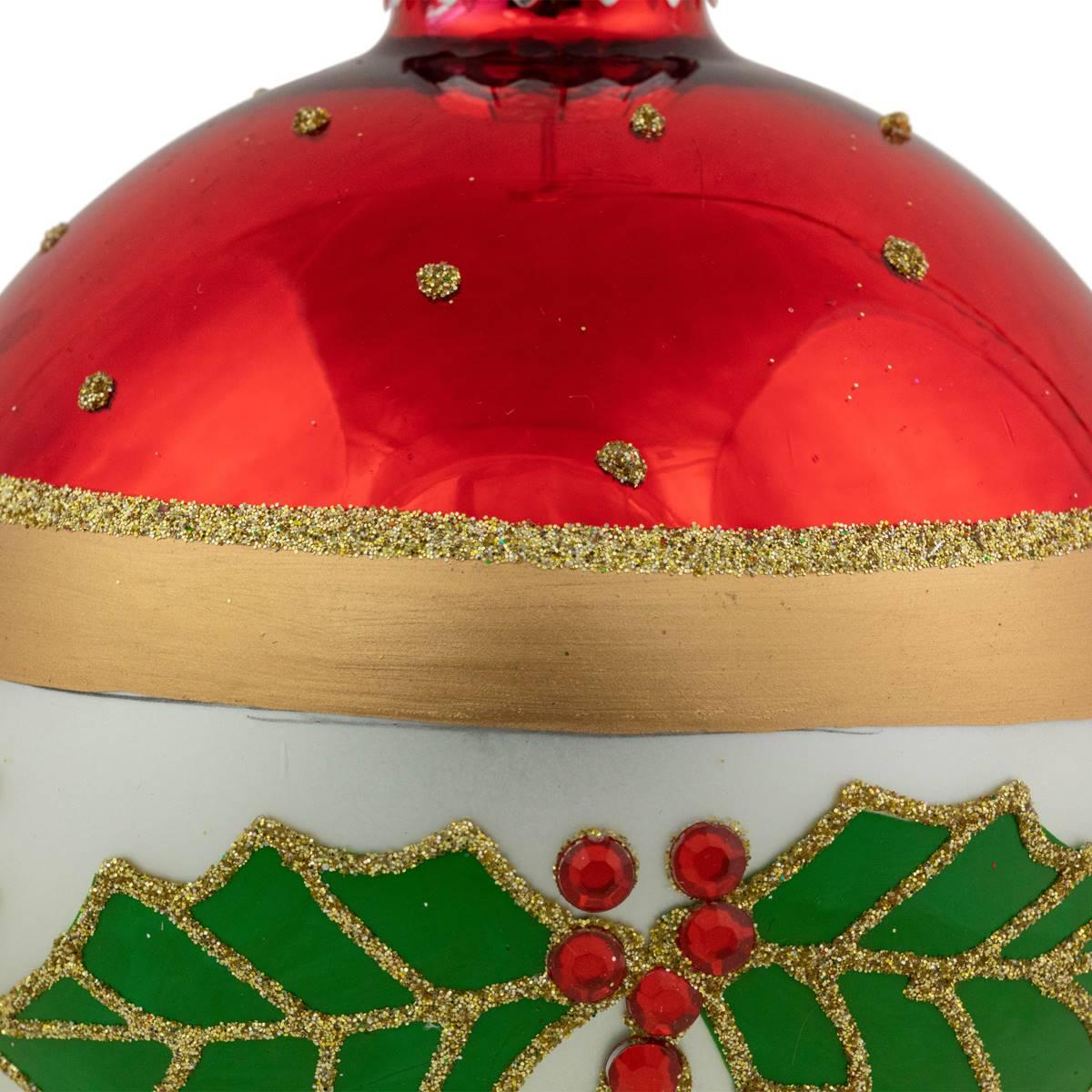 Northlight Seasonal Glittered Ball Christmas Ornaments - Set of 2