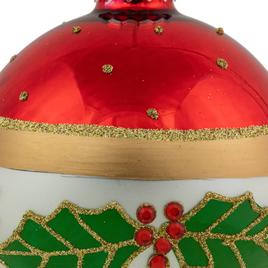 Northlight Seasonal Glittered Ball Christmas Ornaments - Set of 2