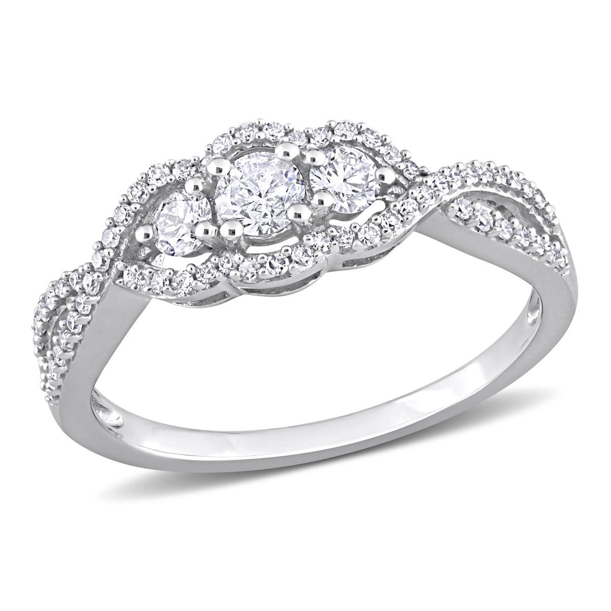 Diamond Classics(tm) White Gold 1/2ctw. Diamond Engagement Ring