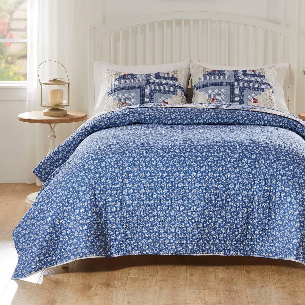 Greenland Home Fashions™ Cottage Cabin Reversible Quilt Set