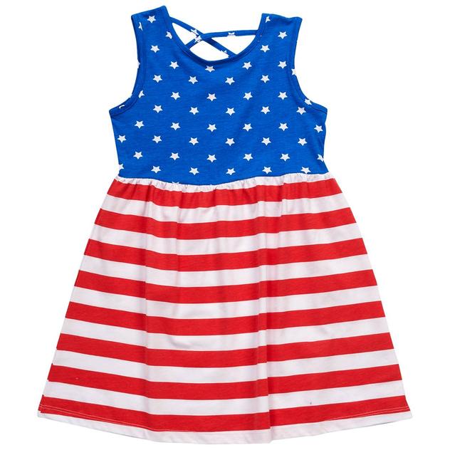 Girls (4-6x) Freestyle Revolution Stars & Stripes Skater Dress