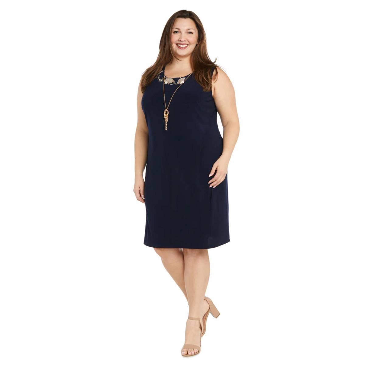 Plus Size R&M Richards Floral Threadwork Jacket Dress