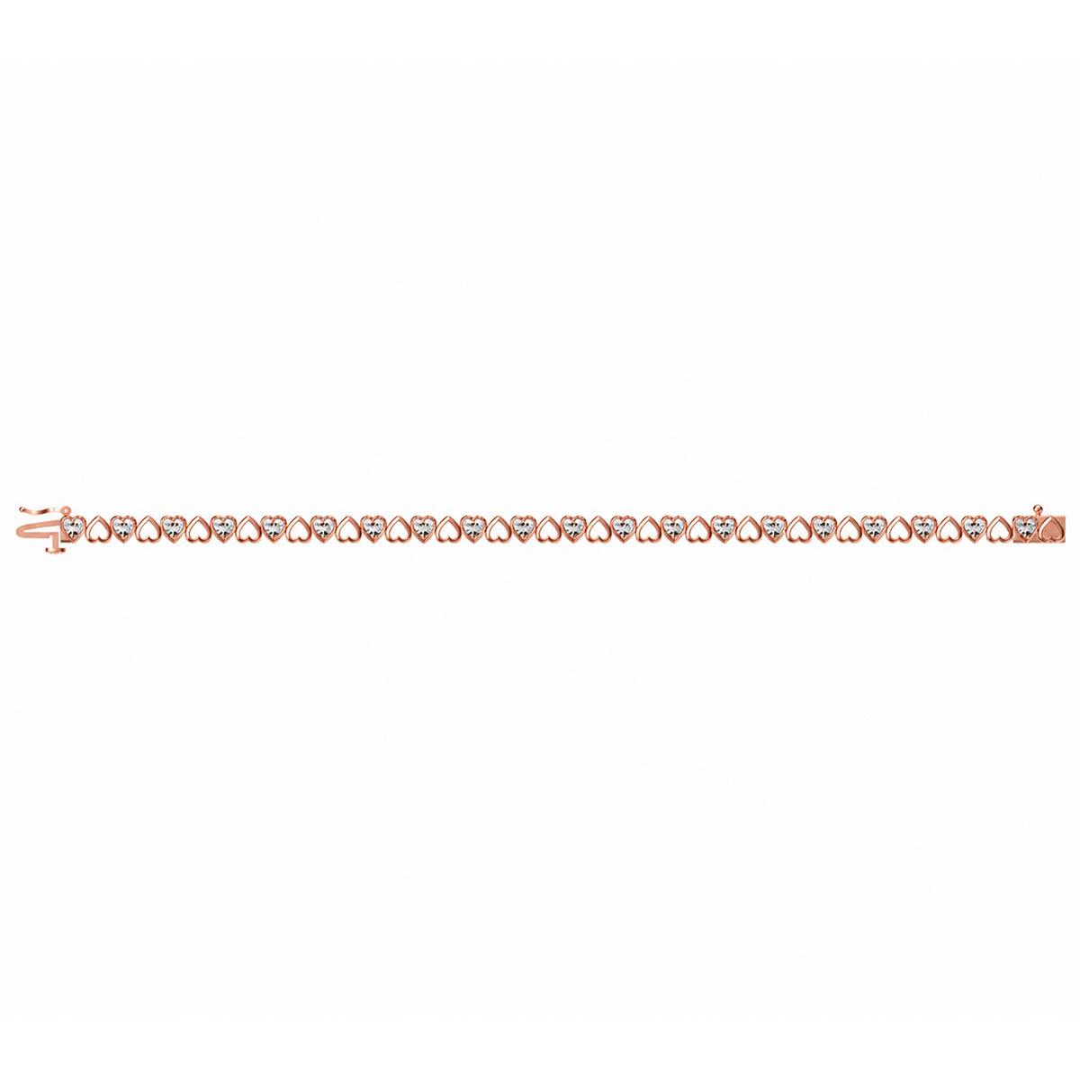Nova Star™ 1/4ctw. Lab Grown Diamond Heart Bracelet