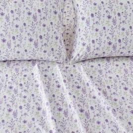 FreshFolds Delia Premium Lavender Floral Microfiber Sheet Set
