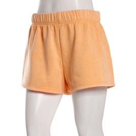 Juniors Eye Candy Washed Fleece Elastic Waist Shorts