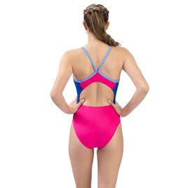 Womens Dolfin® Uglies Colorblock V-Back One Piece Swimsuit