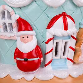 National Tree 8in. Santa Cake House w/ LED Lights