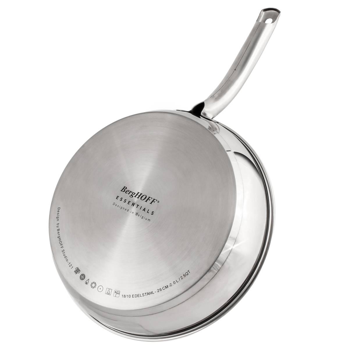 BergHOFF Belly Shape 18/10 Stainless Steel 9.5in. Frying Pan