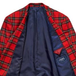 Mens Chaps Tartan Plaid Sport Coat - Red/Green