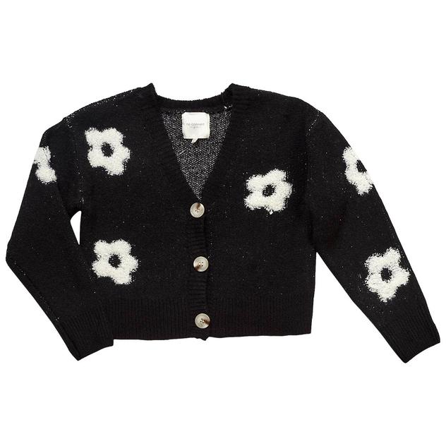 Girls (7-16) No Comment Long Sleeve Boucle Daisy Cardigan