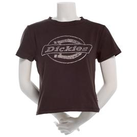 Juniors C-Life Short Sleeve Dickies Rhinestone Baby Tee