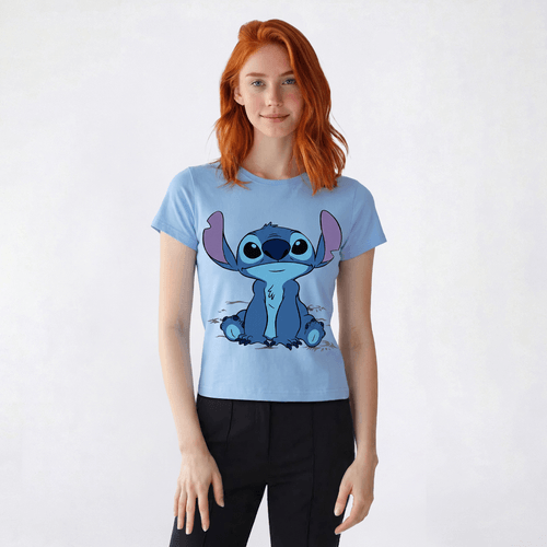 Juniors Freeze Stitch Seated Screen Tee
