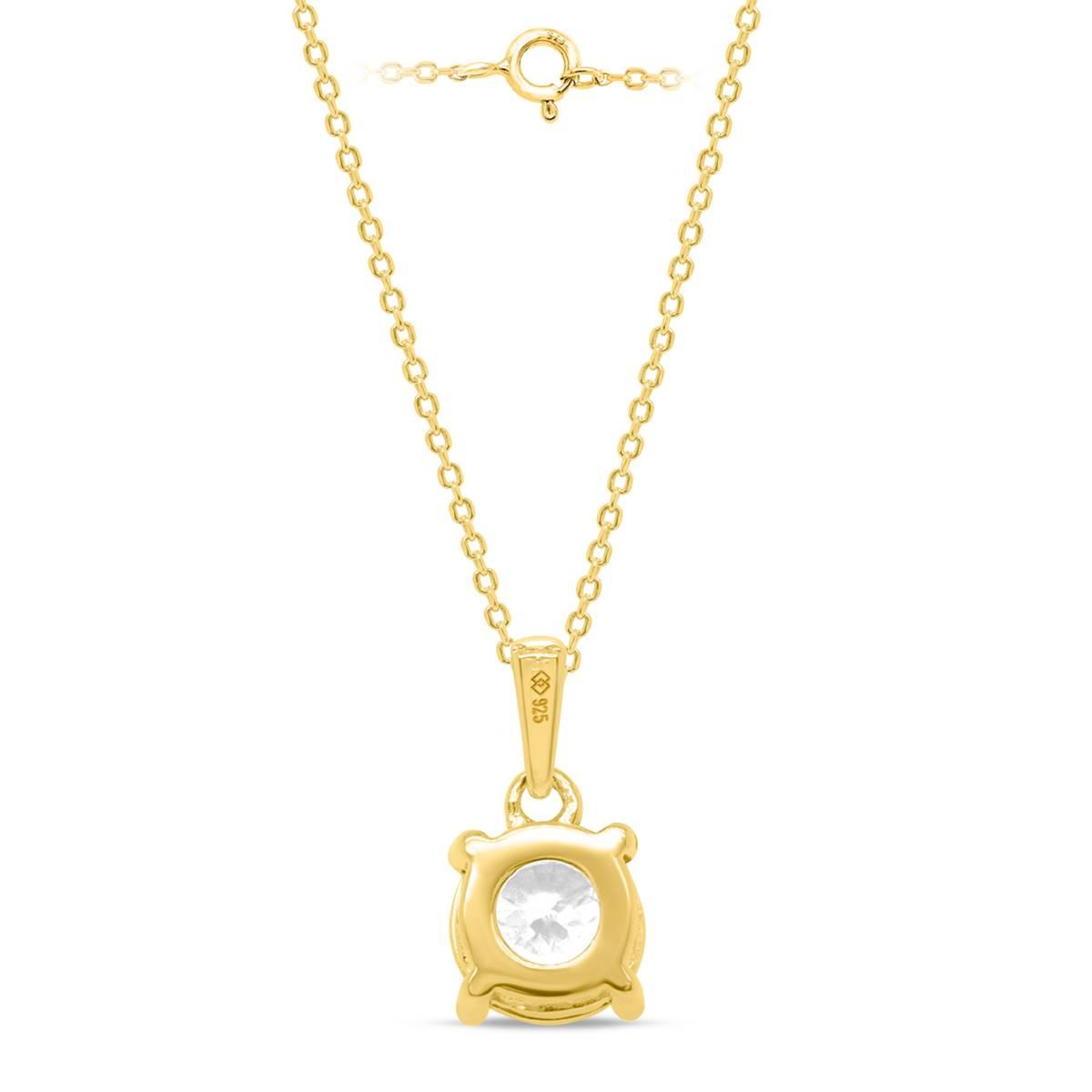 Nova Star® Yellow Gold 1ctw. Lab Grown Diamond Solitaire Pendant