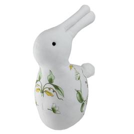 Northlight Seasonal Plush Floral Easter Rabbit Figurine