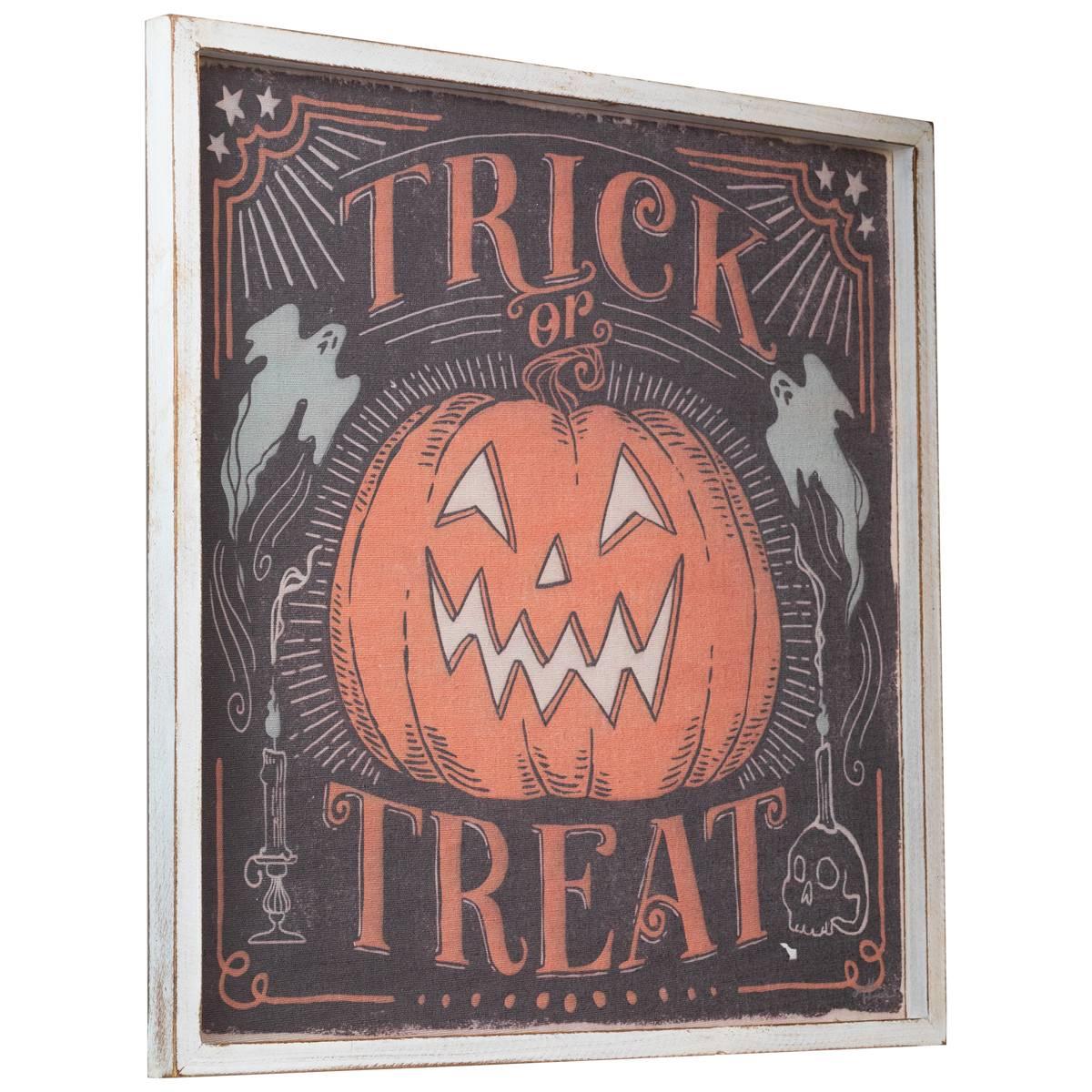Northlight Seasonal 18.75in. "Trick or Treat" Halloween Wall Sign