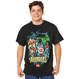 Young Mens Marvel Electric Avengers Short Sleeve Tee