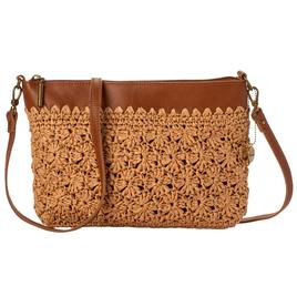 The Sak Lumi Crochet Crossbody - Neutral Primary Stripe