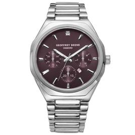 Mens Geoffrey Beene Genuine Diamond Dial Watch - GBA0034SL