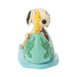 Jim Shore Peanuts Snoopy and Woodstock in Canoe Figurine