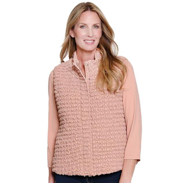 Womens Multiples Snap and Zip Front Quilted Vest