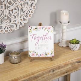 Northlight Seasonal Together Wooden Easel Sign
