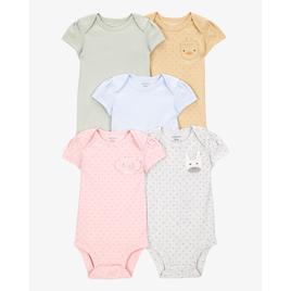 Baby Girl (NB-24M) Carters(R) 5pk. Animal Pocket Dot Bodysuits