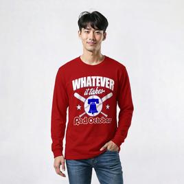 Mens Tailgate Philadelphia Baseball Whatever It Takes Long Sleeve