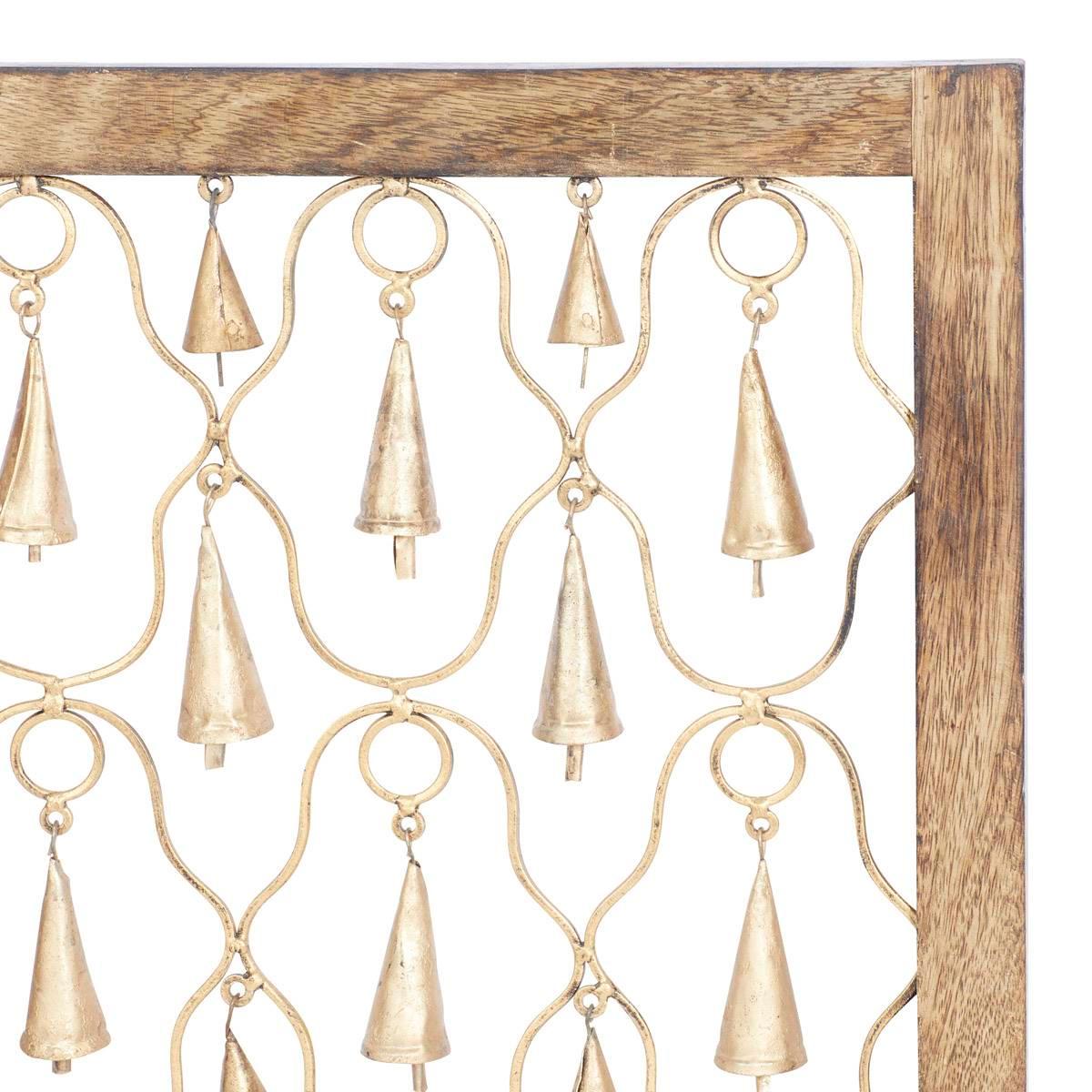 9th & Pike® Gold Hanging Bells Wall Decor - Set of 2