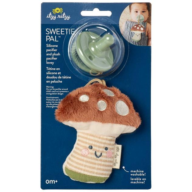 Baby Unisex Itzy Ritzy Pacifier & Mushroom Sweetie Pal™