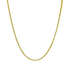 24in. Vermeil Sterling Silver Box Chain Necklace