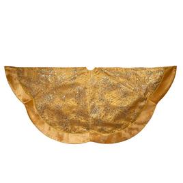 Kurt S. Adler 60in. Gold Glitter Tree Skirt
