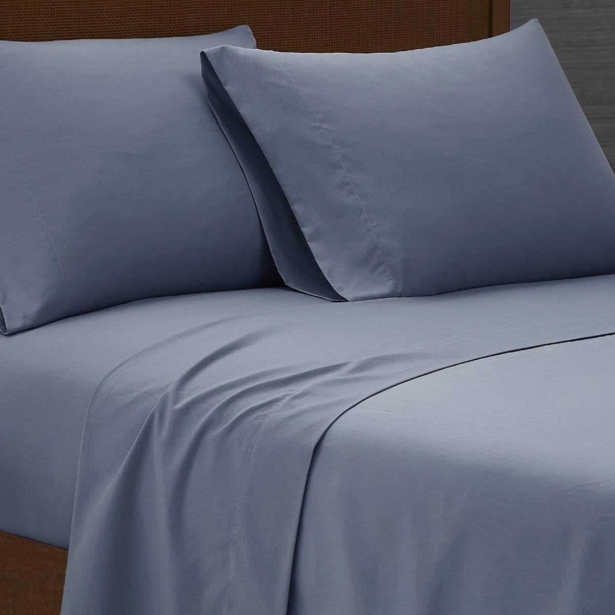 London Fog Garment Wash Solid 180 Thread Count Sheet Set